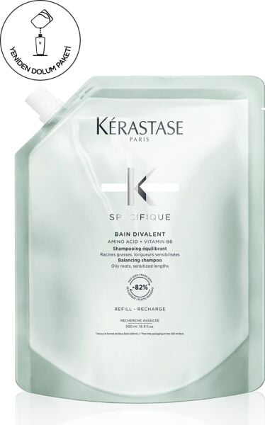 Specifique Bain Divalent Yağlanma Karşıtı Şampuan 500 ml Arındırıcı Etki ile Yağlı Saçlar İçin