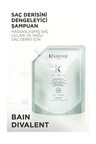 Specifique Bain Divalent Yağlanma Karşıtı Şampuan 500 ml Arındırıcı Etki ile Yağlı Saçlar İçin
