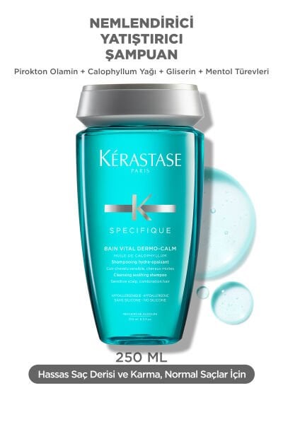 Specifique Bain Vital Dermocalme Yağlı Saç Derisi Için Hassasiyet Karşıtı Şampuan 250 ml