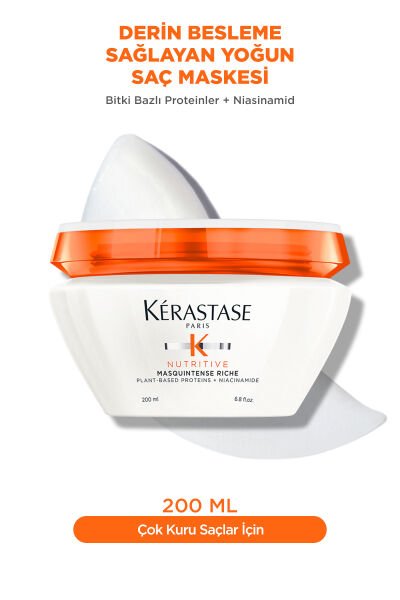 Nutritive Masquintense Riche Derin Besleme Sağlayan Yoğun Saç Maskesi 200 ml 200 ml