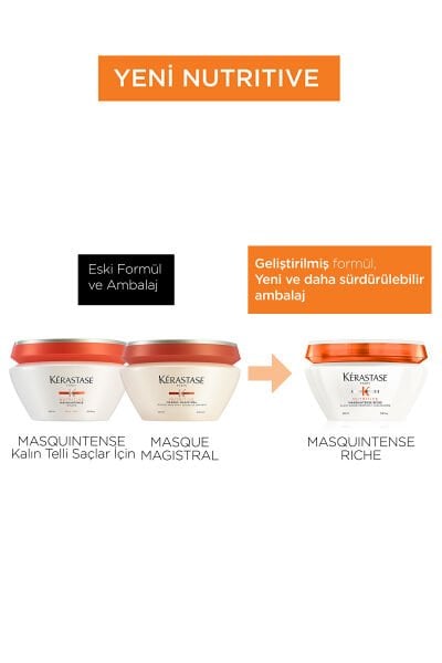 Nutritive Masquintense Riche Derin Besleme Sağlayan Yoğun Saç Maskesi 200 ml 200 ml