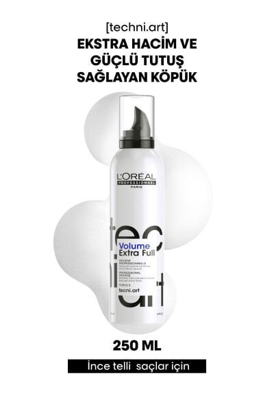 Techni Art Full Volume Extra Ekstra Hacimlendirici Saç Köpüğü 250 ml