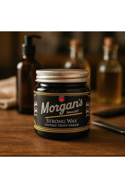 Morgan's Strong Wax Vintage Heavy Grease - Zor Saçlara Özel Güçlü Tutuşlu Wax 120 ml