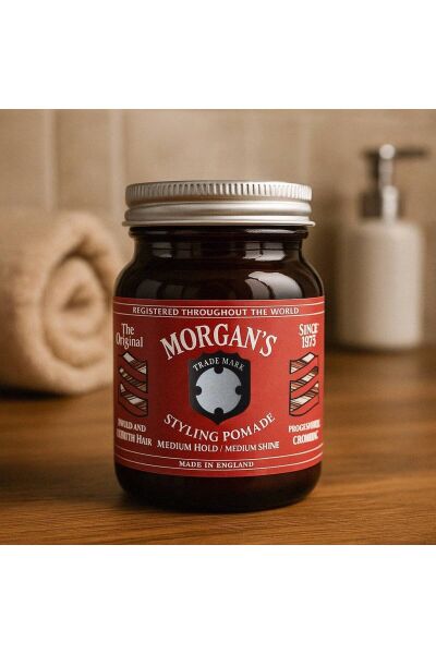 Morgan's Medium Hold Shine - Orta Tutuşlu Parlaklık Veren Pomat (RED LABEL) 100gr