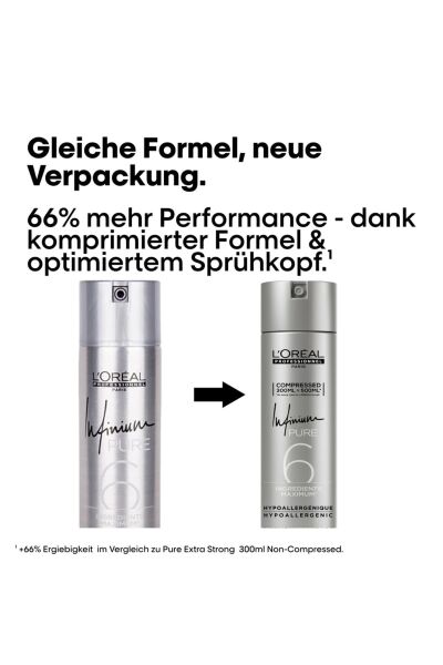 Infinium Pure Extra Fort - Extra Strong Extra Güçlü Güçlü Saç Spreyi 300 Ml - Yeni Ambalaj