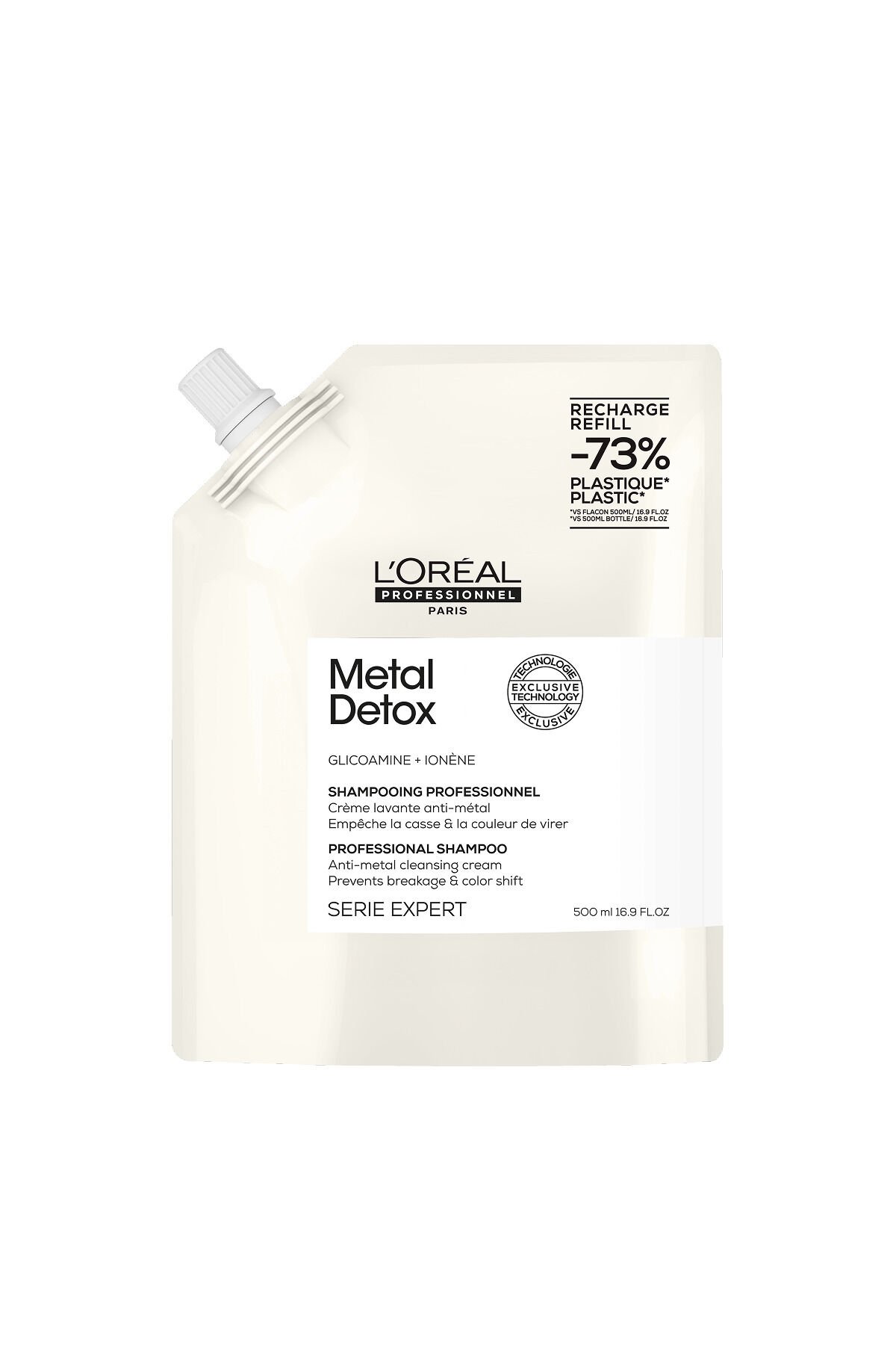 Metal Detox İşlem Görmüş ve Yıpranmış Saçlar İçin Metal Karşıtı Arındırıcı Refill Şampuan