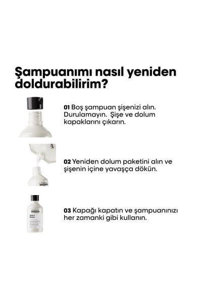 Metal Detox İşlem Görmüş ve Yıpranmış Saçlar İçin Metal Karşıtı Arındırıcı Refill Şampuan