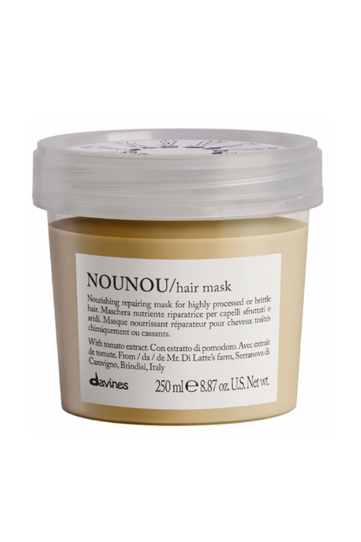 davines Nounou Hair Mask Kuru Permalı ve Ağartılmış Saçlar İçin Bakım Maskesi 250ml /GEM1004