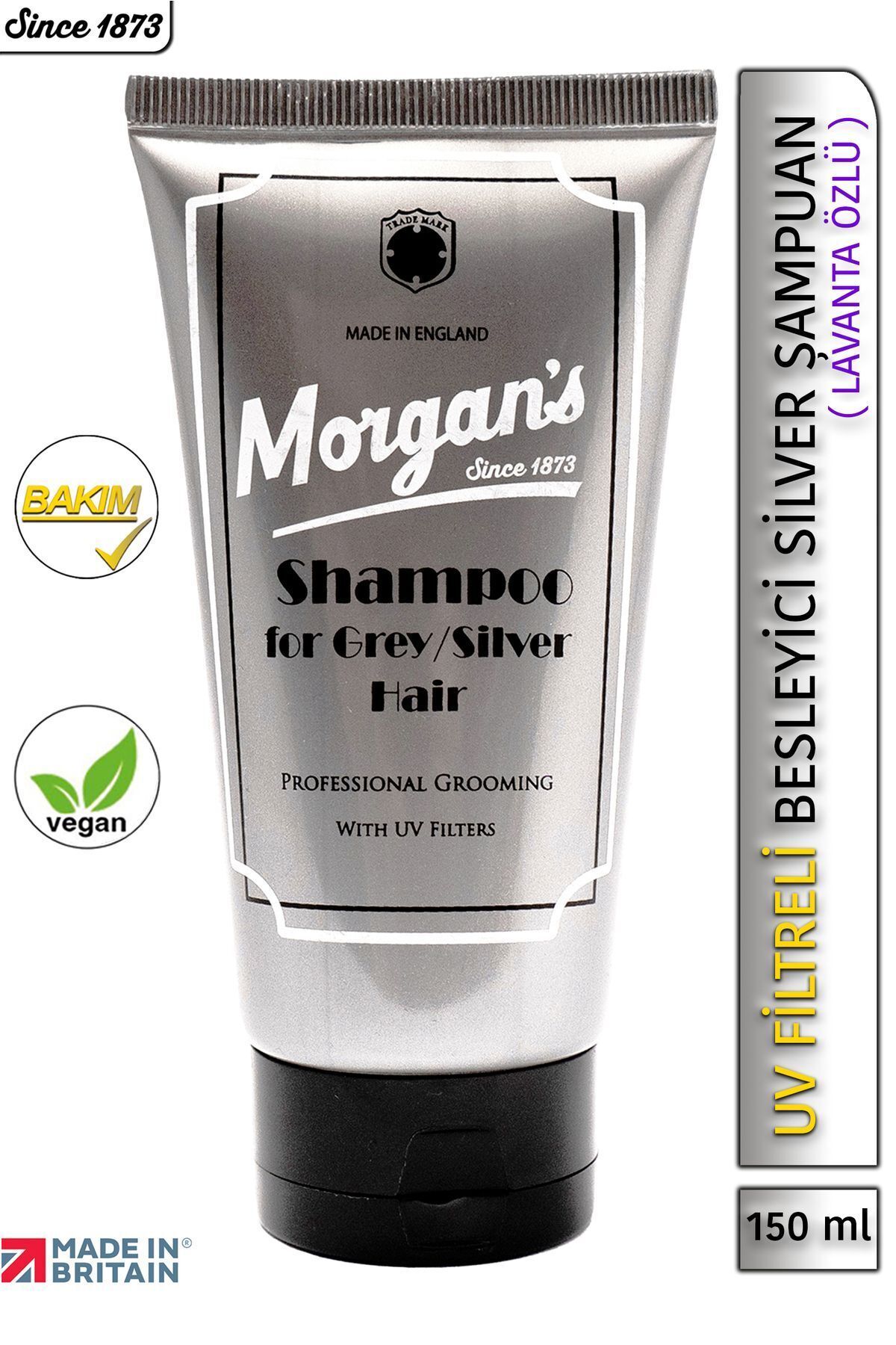 Morgan's Grey & Silver Shampoo - Beyaz Ve Gri Saçlar Için Şampuan 150 ml