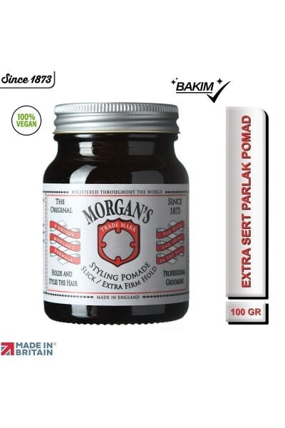 Morgan's Slick Extra Firm Hold - Extra Sert Tutucu Şekillendirici Pomad (SİLVER LABEL) 100gr