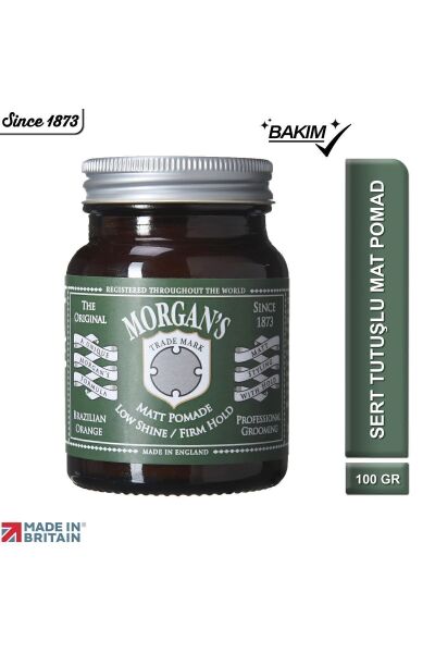 Morgan's Low Shine Sert Tutuşlu Mat Saç Şekillendirici Pomat (GREEN LABEL) 100gr