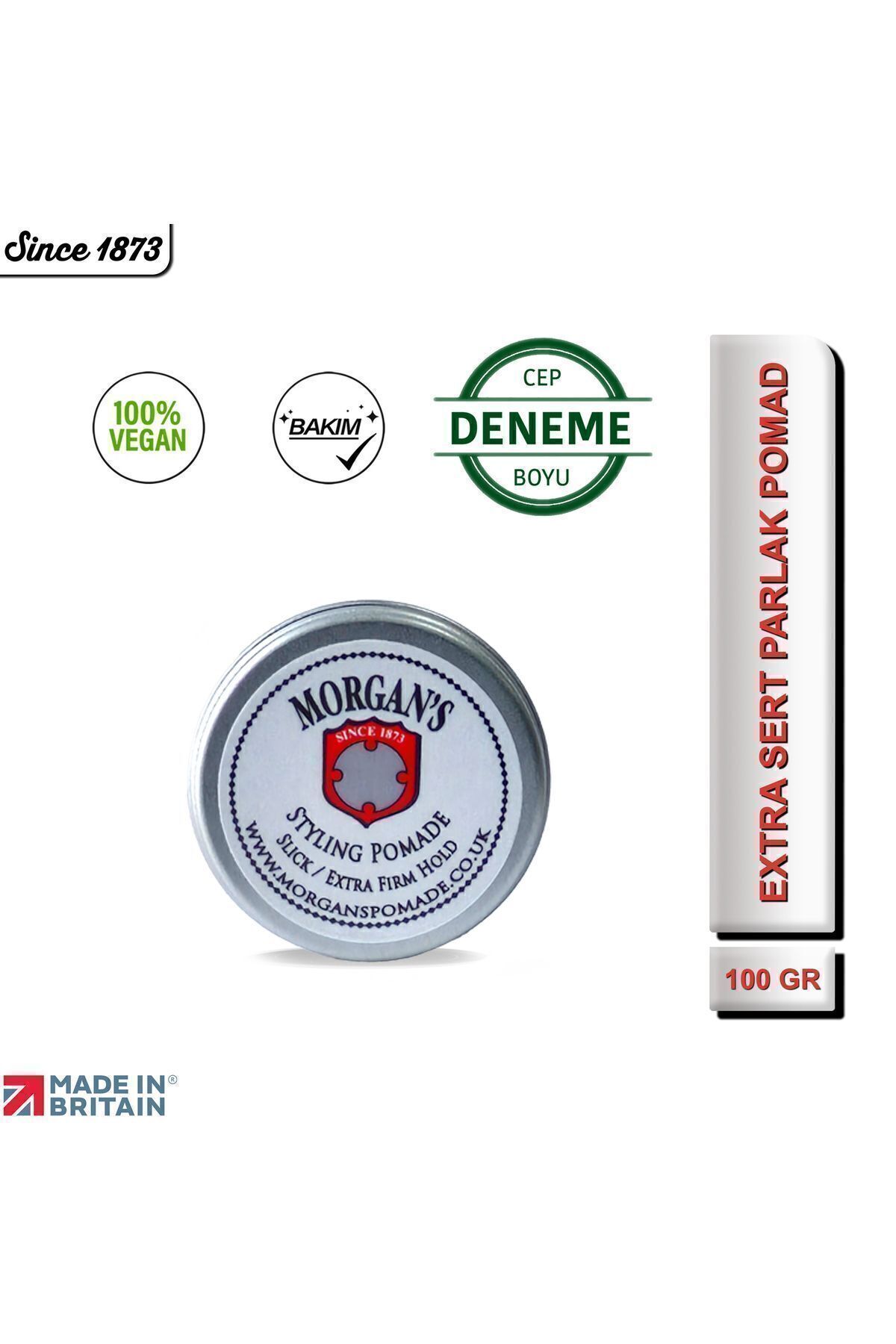 Morgan's Slick Extra Firm Hold - Extra Sert Tutucu Pomad 15 ml (SİLVER LABEL) - (DENEME CEP BOY)