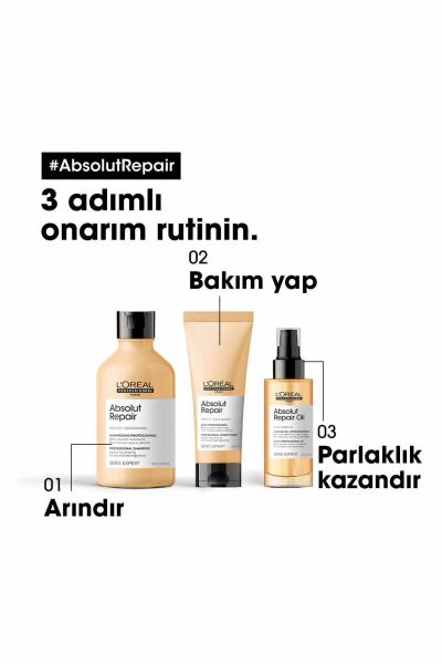 Serie Expert Absolut Repair Yıpranmış Saçlar Için Onarıcı Saç Bakım Kremi 200m
