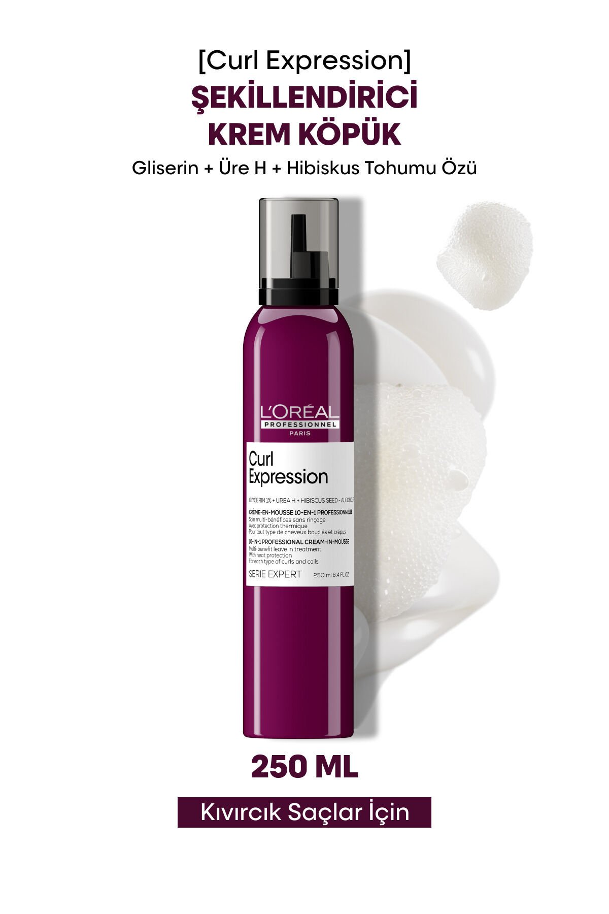 Serie Expert Curl Expression Şekillendirici Saç Bakım Köpüğü 250ml
