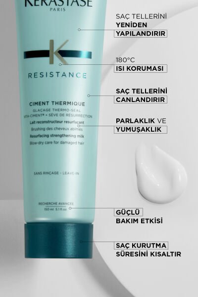 Resistance Reconstruction Ciment Thermique Zayıf Ve Yıpranmış Saçlar Için Onarıcı Durulanm