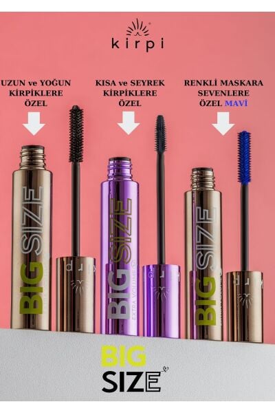KİRPİ BIG SIZE MASKARA-UZUN VE YOĞUN KİRPİKLER İÇİN