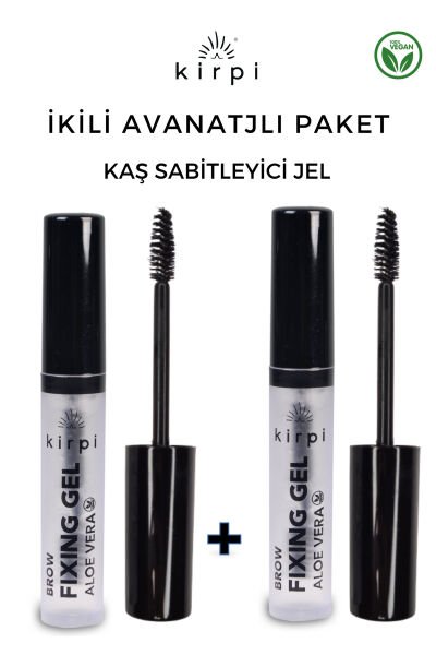 Kaş Sabitleyici Jel -brow Fixing Gel Aloe Vera 8ml,2 Li Avantajlı Paket