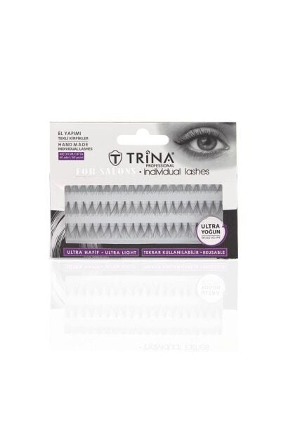 El Yapımı Tekli Kirpik Orta 60 Adet