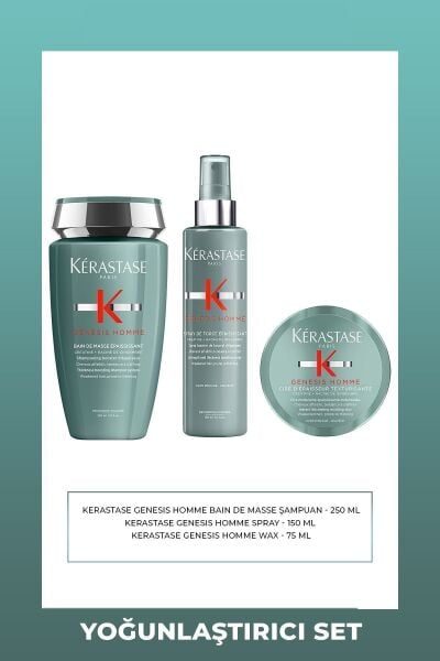 Kérastase Genesis Homme Strengthening Dökülme Karşıtı-Hacimlendirici 3'lü Set