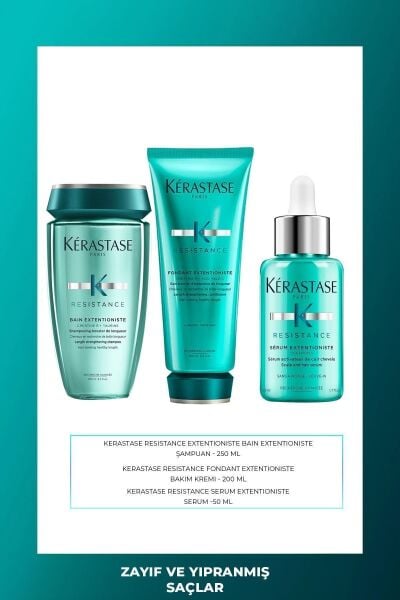 Kérastase Resistance Extensioniste Şampuan 250 ml Fondant Krem 200 ml Serum 50 ml