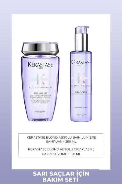 Kérastase Blond Absolu Parlaklık Veren Şampuan 250 ml & Saç Serumu 150 ml