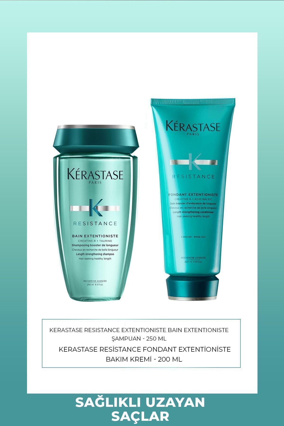 Kérastase Extentioniste Saç Uzatan Şampuan 250ML.+SAÇ Uzatan Maske 200ML.