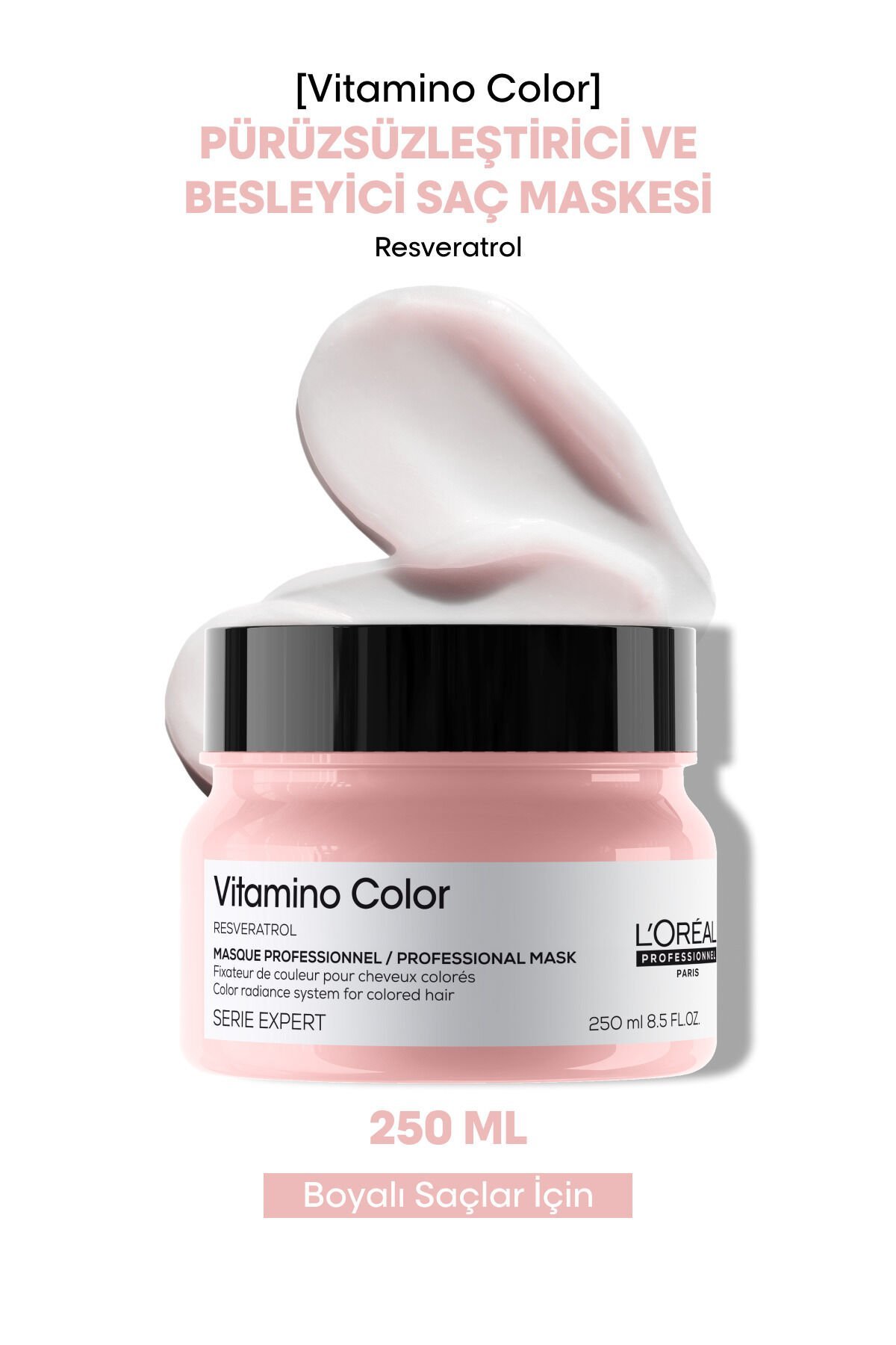 Serie Expert Vitamino Color Boyalı Saçlar Için Renk Koruyucu Maske 250ml