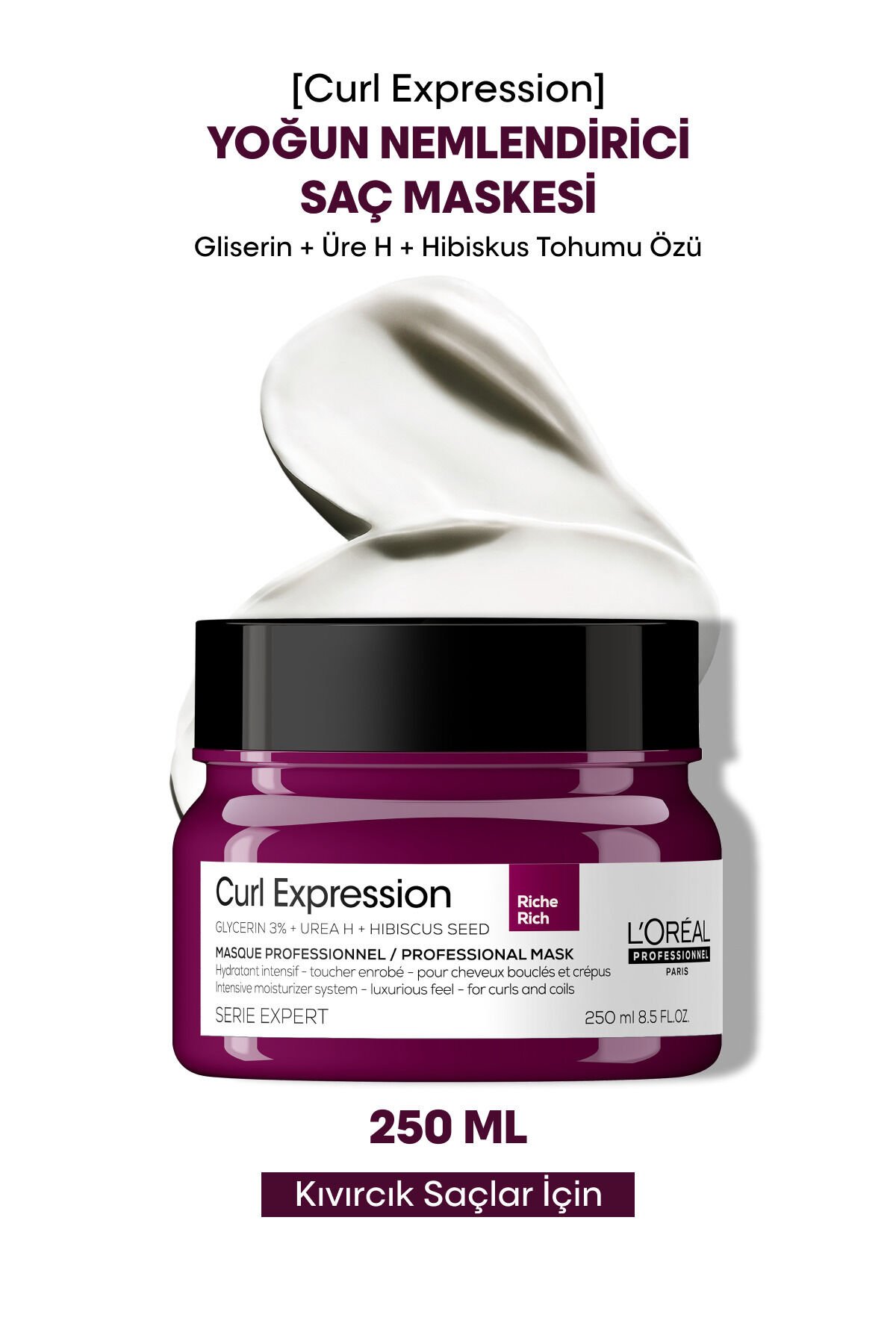 Serie Expert Curl Expression Kıvırcık Saçlar Için Yoğun Nemlendirici Saç Maske