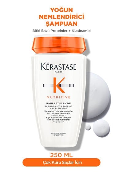 Nutritive Bain Satin Riche Yoğun Nemlendirici Şampuan 250 ml 250 ml