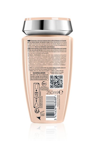 Curl Manifesto Bain Hydratation Douceur Kıvırcık Saçlar Için Besleyici Şampuan 250 ml 250