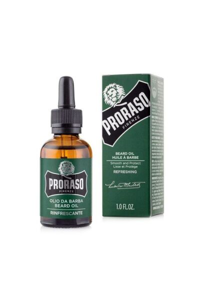 Uzun Sakallarda Etkili Refreshing Beard Oil Ökaliptus&Bergamot Sakal Bakım Yağı 30 ML