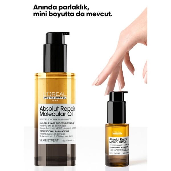 Loreal Professionnel LOreal Professionnel Absolut Repair Molecular Çift Fazlı Profesyonel Bakım Yağı 90 ml