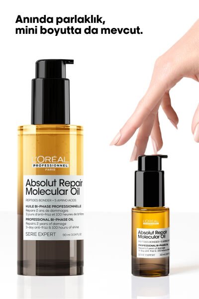 Absolut Repair Molecular Çift Fazlı Profesyonel Saç Bakım Yağı 30 ml
