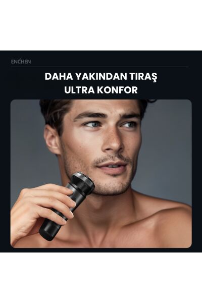 Blackstone Max Siyah Çift Yönlü Kavisli Bıçaklı Şarjlı Islak-Kuru Tıraş Makinesi