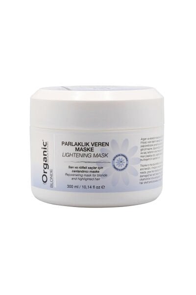 Organic Colour Systems Blonde Parlaklık Veren Maske Lightening Maske 300 ML