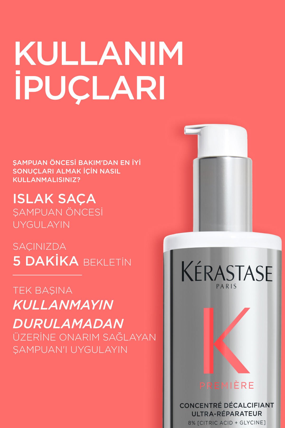 Kerastase Premiere Concentré Décalcifiant Ultra-Réparateur Onarım Sağlayan Şampuan Öncesi Bakım 250 ml