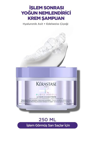 Kerastase Blond Absolu Le Bain Cicaextreme Sarı Saçlar Için Işlem Sonrası Nemlendirici Şampuan 250ml
