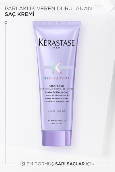Blond Absolu Cicaflash Sarı Saçlar Için Parlaklık Veren Durulanan Saç Bakım Kremi 75ml